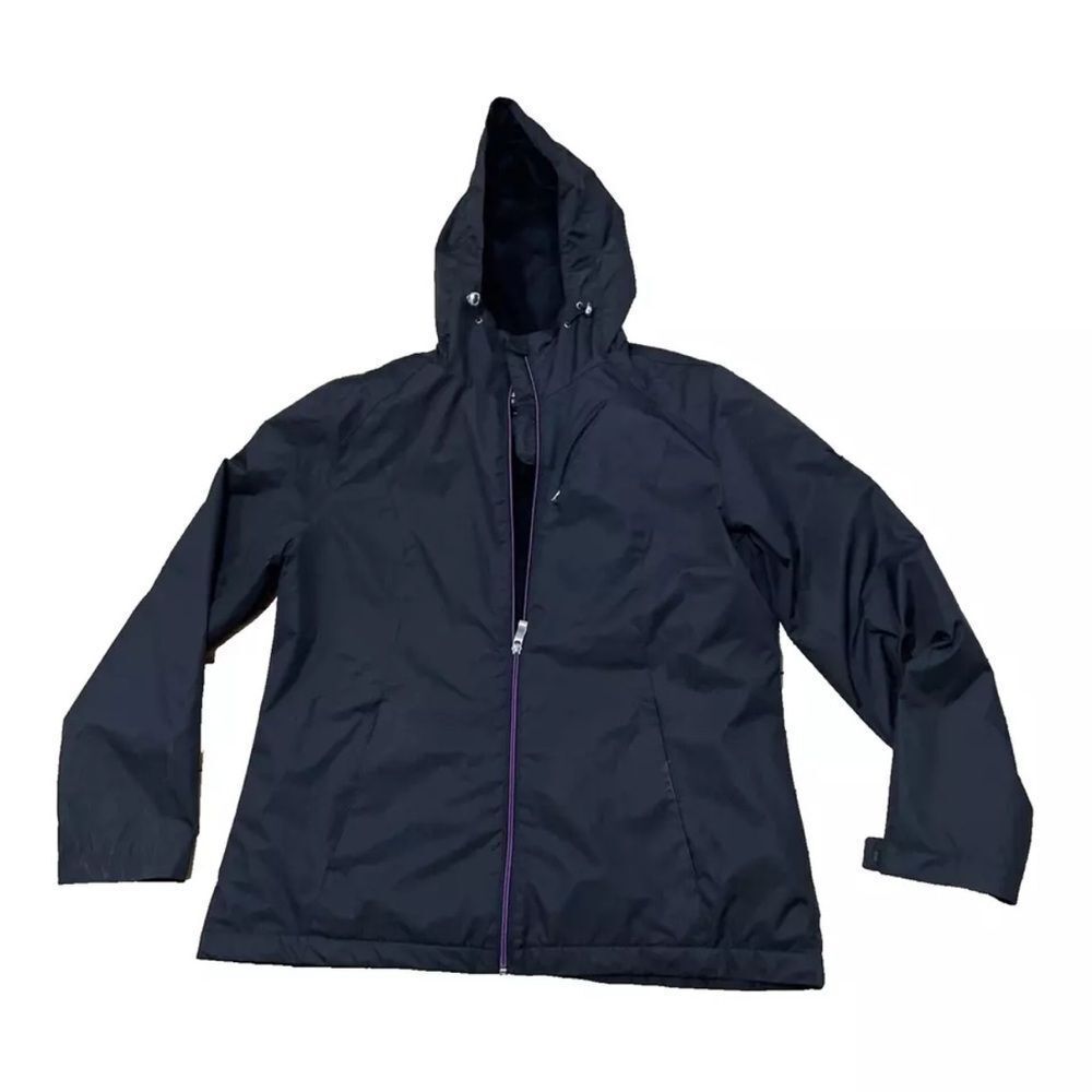 ZEROXPOSUR Jacket Women L Black Faux Fur Lined Warm Insulated Layer Jacket Camp